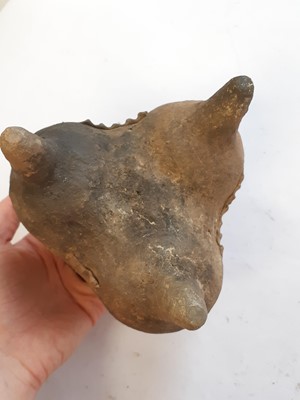 Lot 657 - FOUR CHINESE EARLY POTTERY VESSELS.