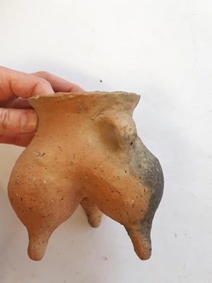 Lot 657 - FOUR CHINESE EARLY POTTERY VESSELS.