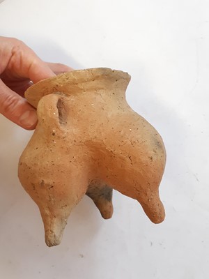 Lot 657 - FOUR CHINESE EARLY POTTERY VESSELS.