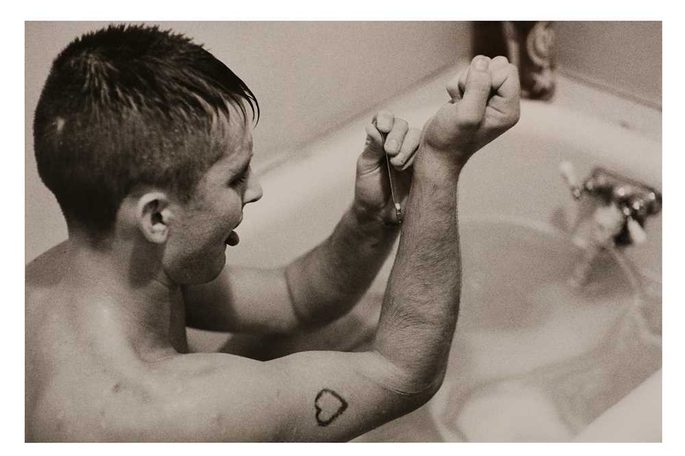 Lot 738 - Larry Clarke (b.1943) 'Man In Bath Shooting Up'...