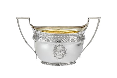 Lot 499 - A George III sterling silver four-piece tea and coffee service, London 1800 by John Emes (this mark reg. 10th Jan 1798)