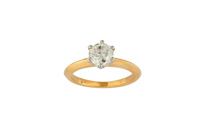 Lot 36 - A diamond single-stone ring The claw-set...