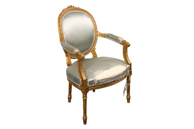 Lot 410 - An carved giltwood armchair, fourth quarter of...