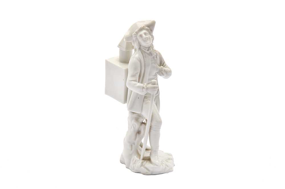 Lot 332 - A 19TH CENTURY HOCHST PORCELAIN FIGURE OF AN...