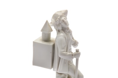 Lot 332 - A 19TH CENTURY HOCHST PORCELAIN FIGURE OF AN...