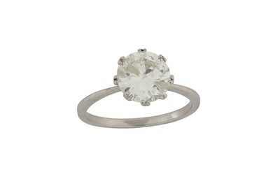 Lot 183 - A diamond single-stone ring The brilliant-cut...