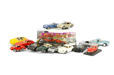 Lot 306 - A collection of model cars, including a Burago...