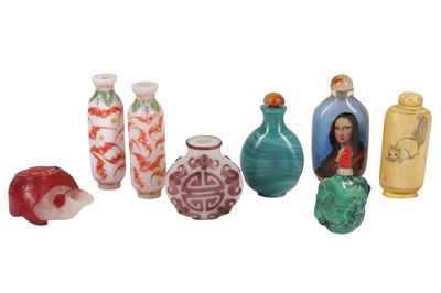 Lot 563 - EIGHT CHINESE SNUFF BOTTLES