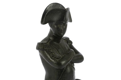 Lot 99 - A 19th Century patinated bronze figure of...