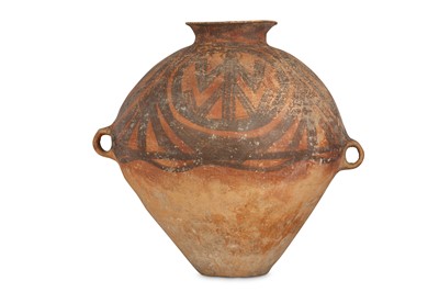 Lot 328 - A CHINESE POTTERY JAR. Neolithic period. The...
