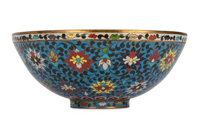 Lot 470 - A CHINESE CLOISONNÉ ‘FLYING HORSES’ BOWL. ...