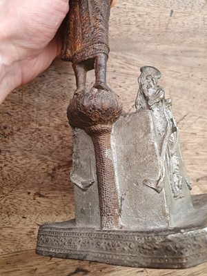 Lot 414 - A THAI BRONZE BUDDHIST SCULPTURE.