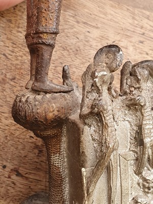 Lot 414 - A THAI BRONZE BUDDHIST SCULPTURE.