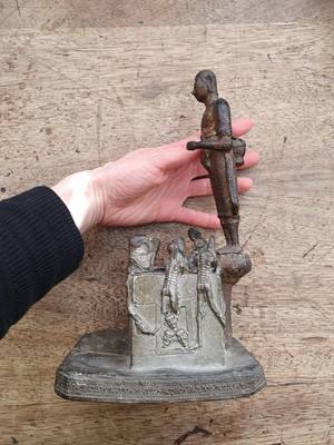 Lot 414 - A THAI BRONZE BUDDHIST SCULPTURE.