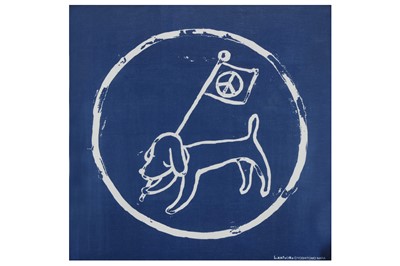 Lot 868 - Yoshimoto Nara (b. 1959) 'Peace Flag and Puppy'...