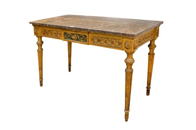 Lot 167 - A 19th Century French giltwood console table,...