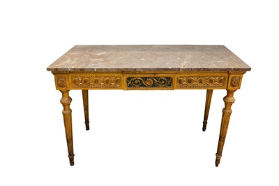Lot 167 - A 19th Century French giltwood console table,...