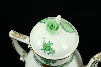 Lot 54 - A Herend porcelain miniature coffee pot in the...