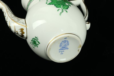 Lot 54 - A Herend porcelain miniature coffee pot in the...