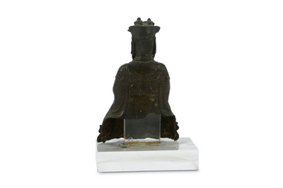 Lot 89 - A Chinese bronze figure of a Jade Emperor,...