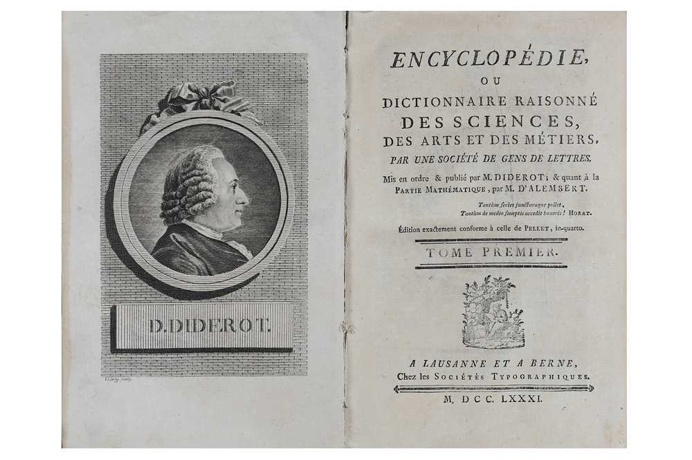 Lot 14 - Diderot (Denis) & D’Alembert (Jean le Rond)...