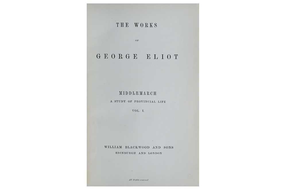 Lot 16 - Eliot (George) The Works, 24 vol., Cabinet...