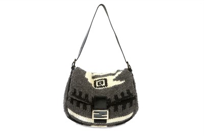 Lot 374 - Fendi Grey Wool Mamma Baguette