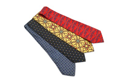 Lot 161 - Four Hermes Silk Ties