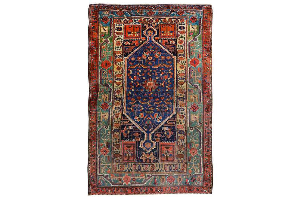 Lot 3 - AN ANTIQUE HAMADAN RUG, WEST PERSIA approx:...