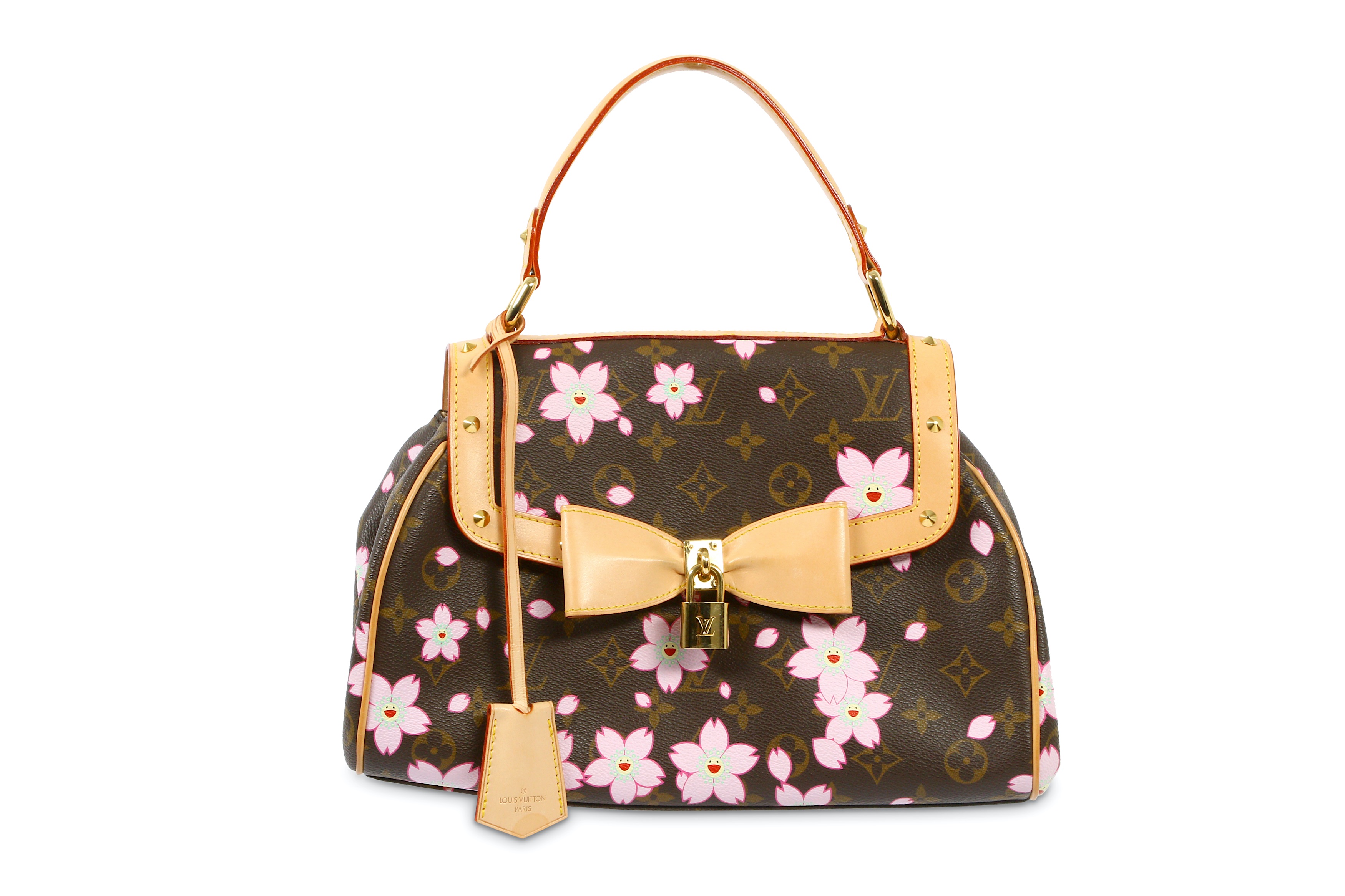Authentic Louis Vuitton Limited Edition Murakani Cherry Blossom Sac Retro  Bag