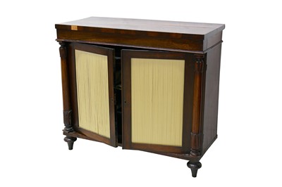 Lot 146 - A Regency rosewood chiffonier with a pair of...