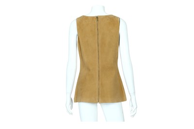 Lot 15 - Chanel Tan Suede Top - size 40