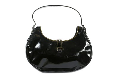 Lot 405 - Prada Vernice Buckle Shoulder Bag