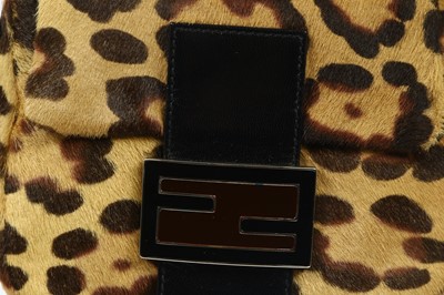 Lot 263 - Fendi Leopard Print Mini Baguette