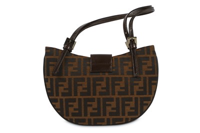 Lot 261 - Fendi Round Zucca Print Shoulder Bag