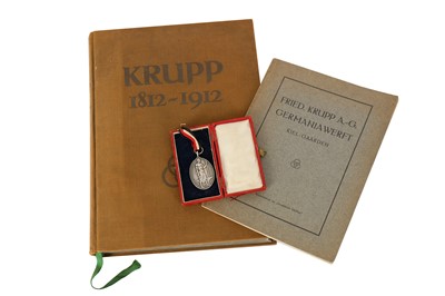Lot 493 - An Alfred Krupp fine silver centenary medal...