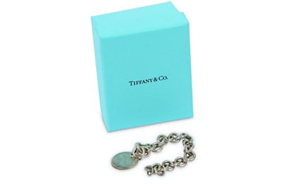 Lot 191 - A silver bracelet by Tiffany & Co., the silver...
