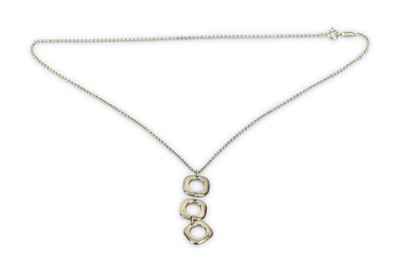 Lot 199 - A pendant necklace by Tiffany & Co., The three...