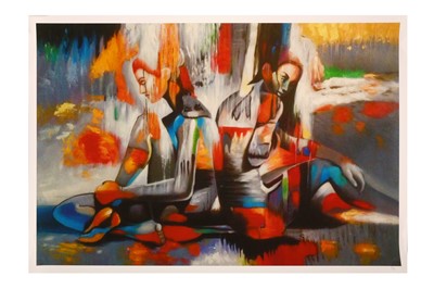 Lot 344 - Emo Astoria (b. 1974) 'Division of Two Souls'