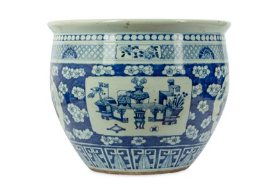 Lot 427 - A CHINESE BLUE AND WHITE ‘PRECIOUS OBJECTS’...