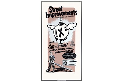 Lot 475 - D*Face (British, b.1978) 'Street Improvements -...