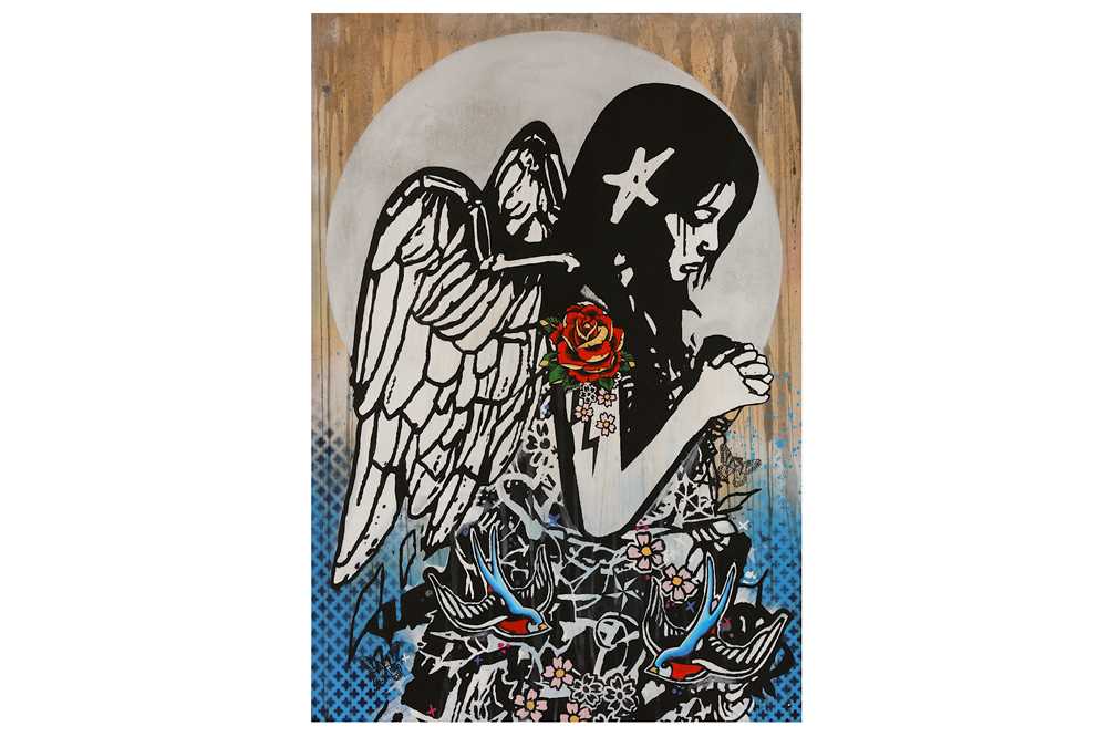 Lot 566 - Copyright (British) 'Fallen Angel' Mixed Media...