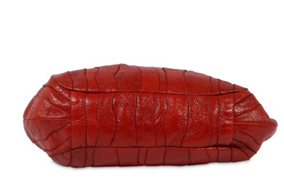 Lot 242 - Prada Red Leather Shoulder Bag