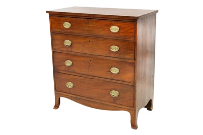 Lot 380 - A Regency mahogany chest of four long...