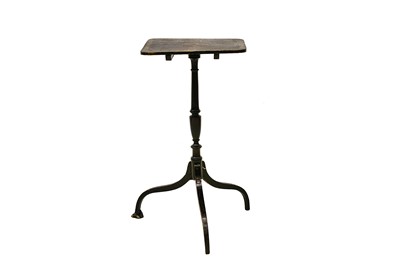 Lot 411 - A Regency painted tripod table, the square top...