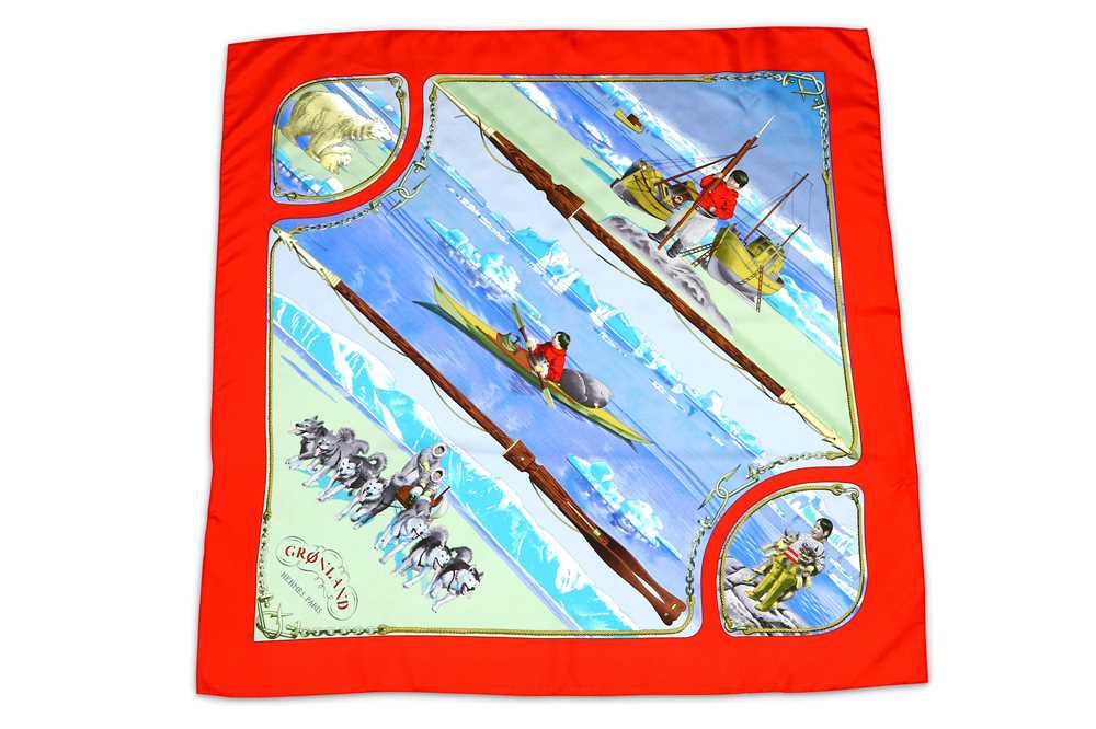Lot 256 - Hermes 'Gronland' Silk Scarf