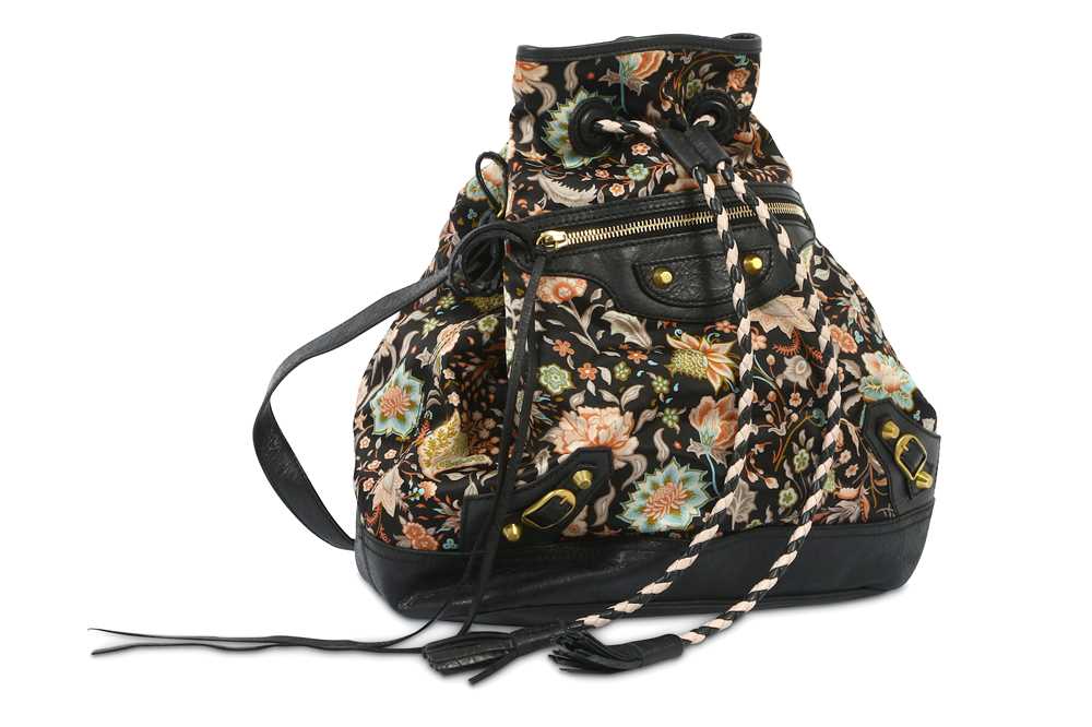 Lot 376 - Balenciaga Floral City Bucket Bag