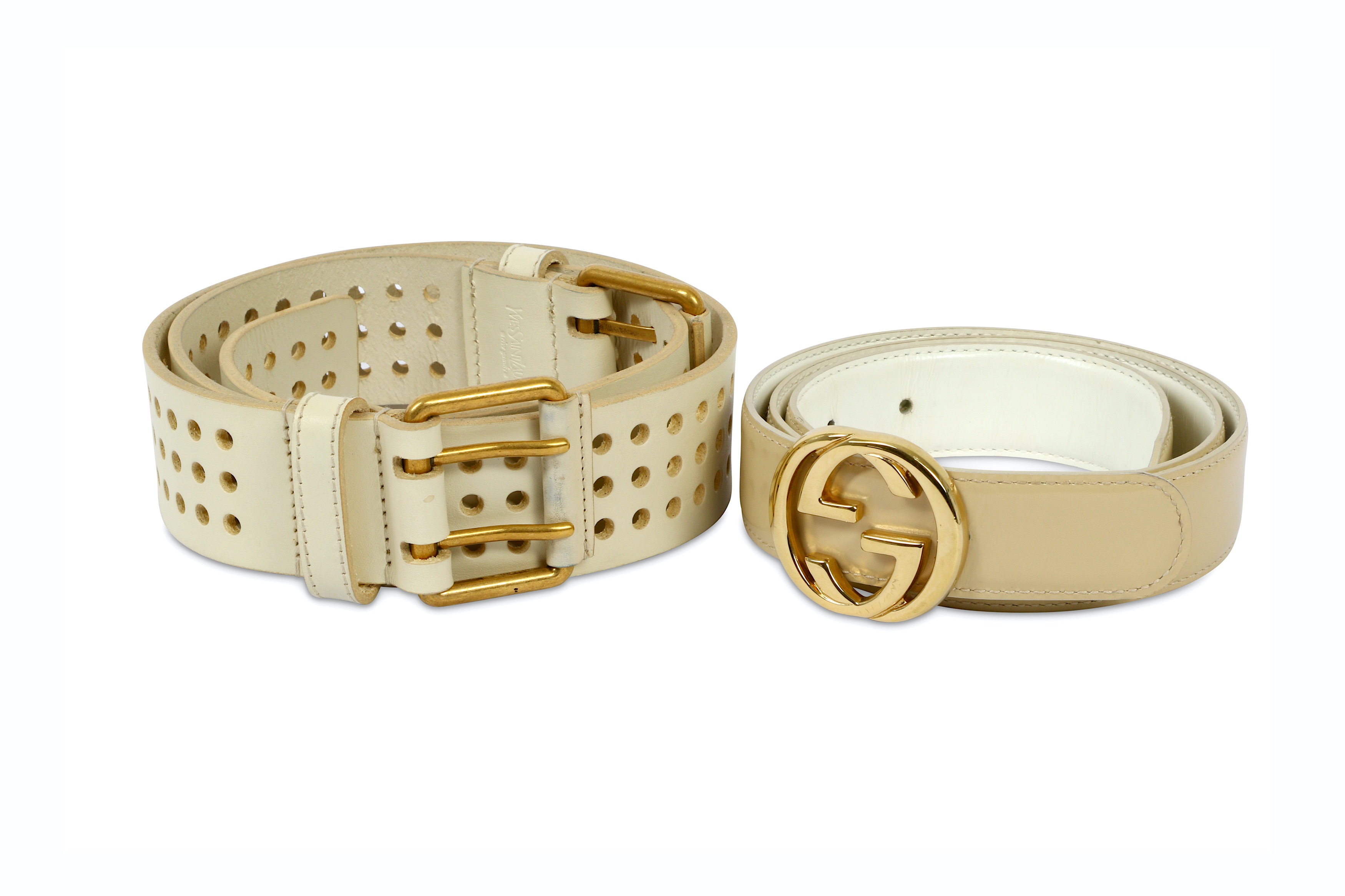 Lot 235 Two Designer Belts Size 75 30