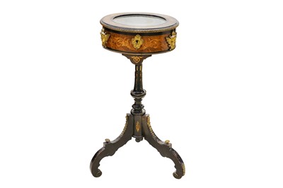 Lot 349 - A late 19th Century French ebonised bijouterie...