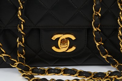 Lot 390 - Chanel Black Flap Bag